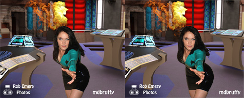 Starfleet officer caught in a warp reactor breach